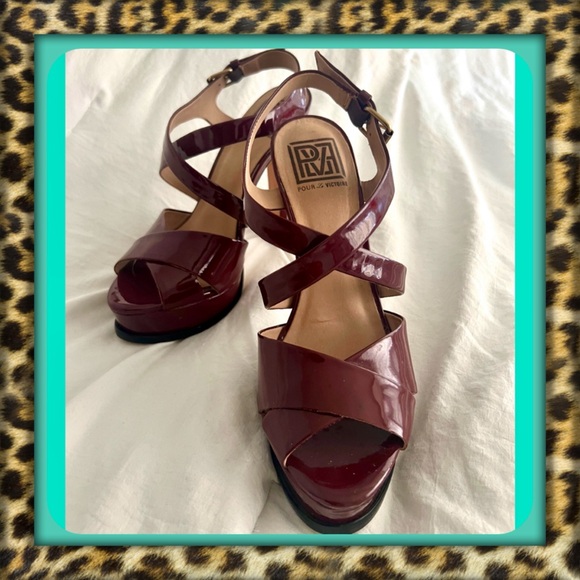 👑✅PRICE FIRM✅ Beautiful Pour La Victoure Patent Heels - Picture 1 of 16